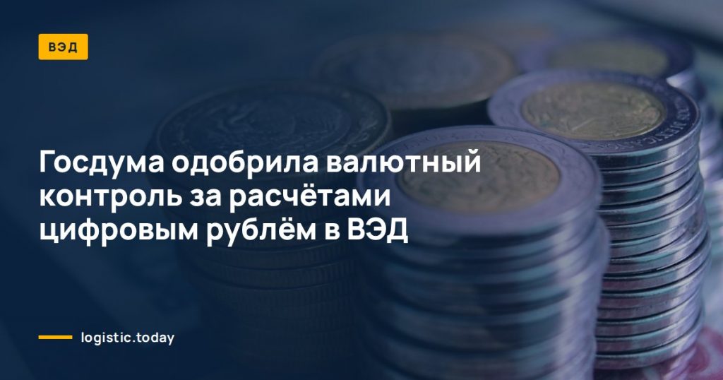 Госдума одобрила валютный контроль за расчётами цифровым рублём в ВЭД