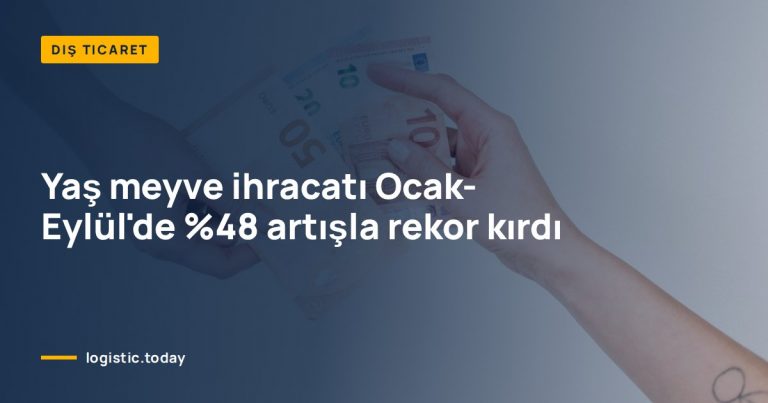 Yaş meyve ihracatı Ocak-Eylül'de %48 artışla rekor kırdı